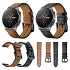 Ремешок из натуральной кожи для Huawei Watch GT2 Pro, браслет для наручных часов Honor GS Pro  ES Huawei GT 2 Pro, коричневыйчерный