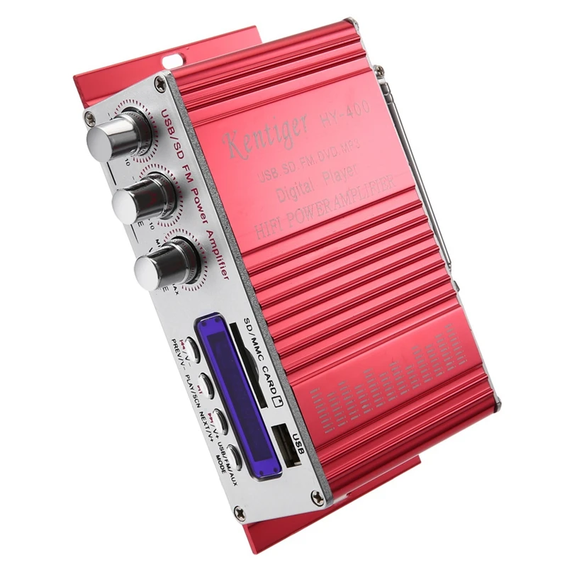 Автомобильный стереоусилитель Kentiger Hy-400 Hi-Fi радио mp3-колонка с Fm-дисплеем мощный