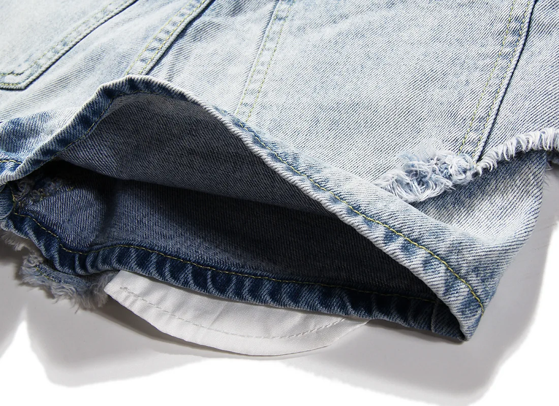 

Women High Waist Denim Short Tassels Sexy Jeans Short
