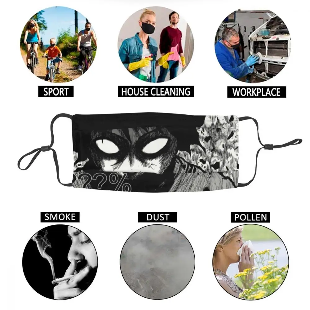 

Anime Manga Mob Psycho 100 Washable Unisex Face Mask Dustproof Protection Cover Respirator Mouth Muffle