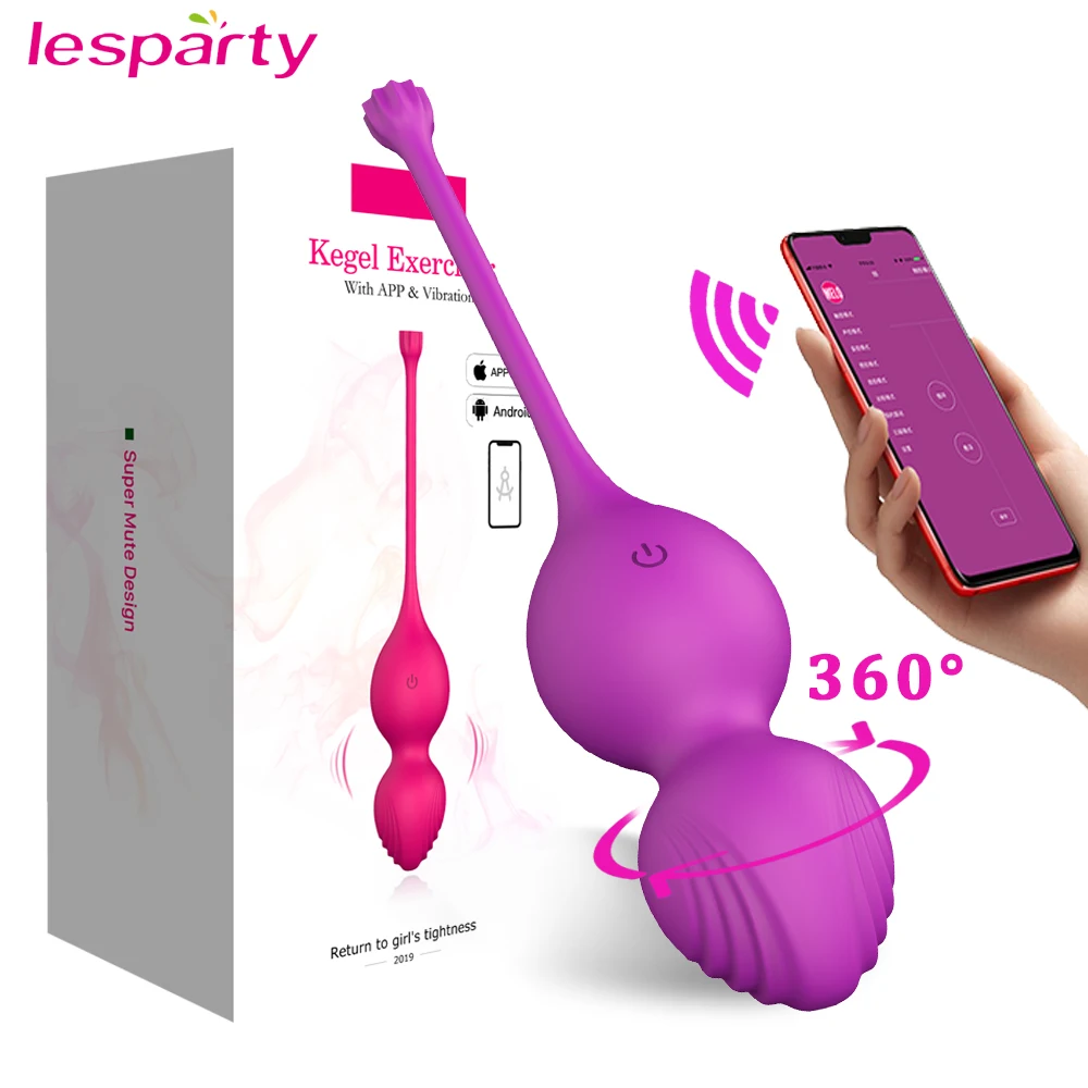 

Long Distance APP Control Vibrator for Women Bluetooth Rotating Kegel Balls Vaginal Tight Exercise Vibrating Eggs Adult Sex Toys