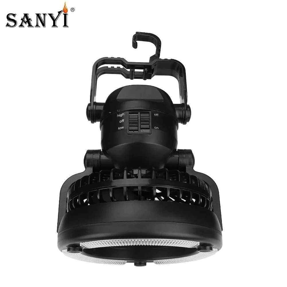 Рабочий светильник 18 светодиодов 2 в 1 фонарь вентилятора многофункциональный