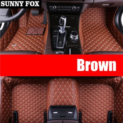 Brown Автомобильные коврики для Mitsubishi Lancer Galant ASX Pajero sport V93 автостайлинг всепогодное ковровое напольное покрытие - Название цвета: Brown