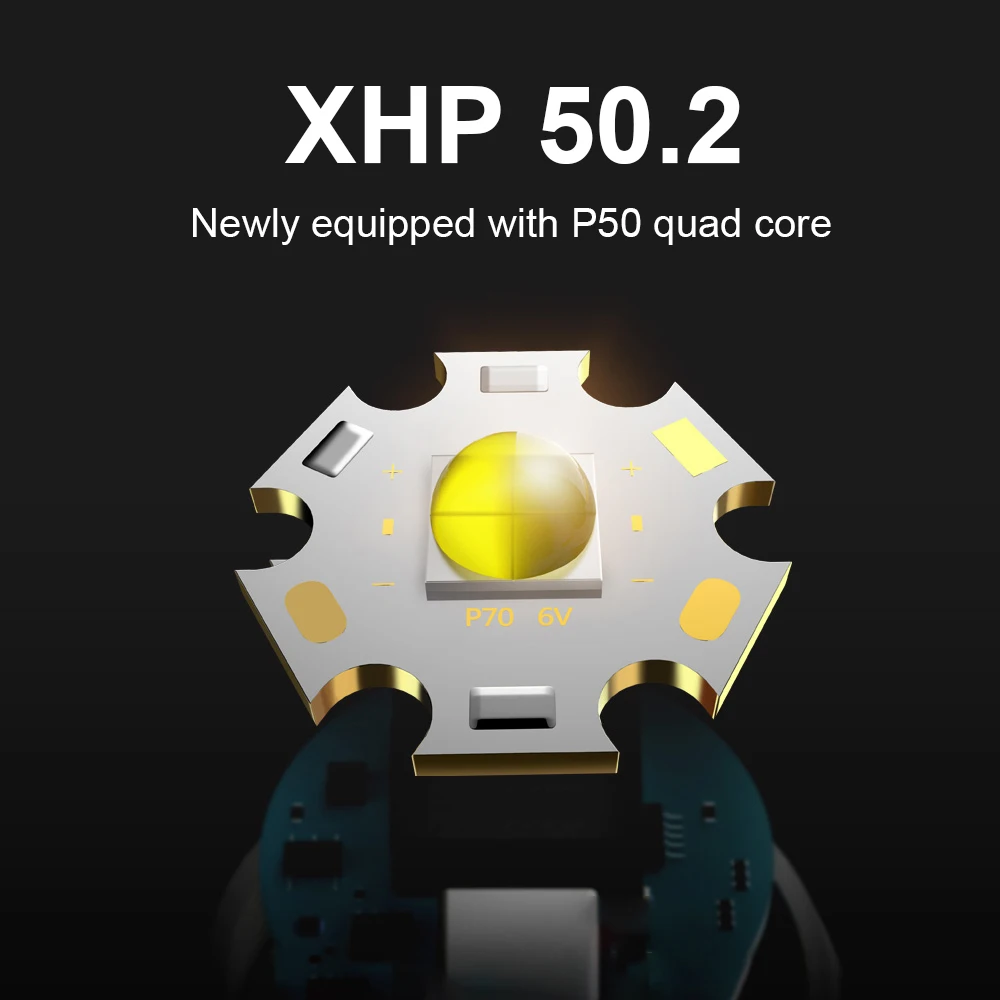 Мощный фонарик высокой яркости XHP50.2/ CREE XML T6 тактический светодиодный