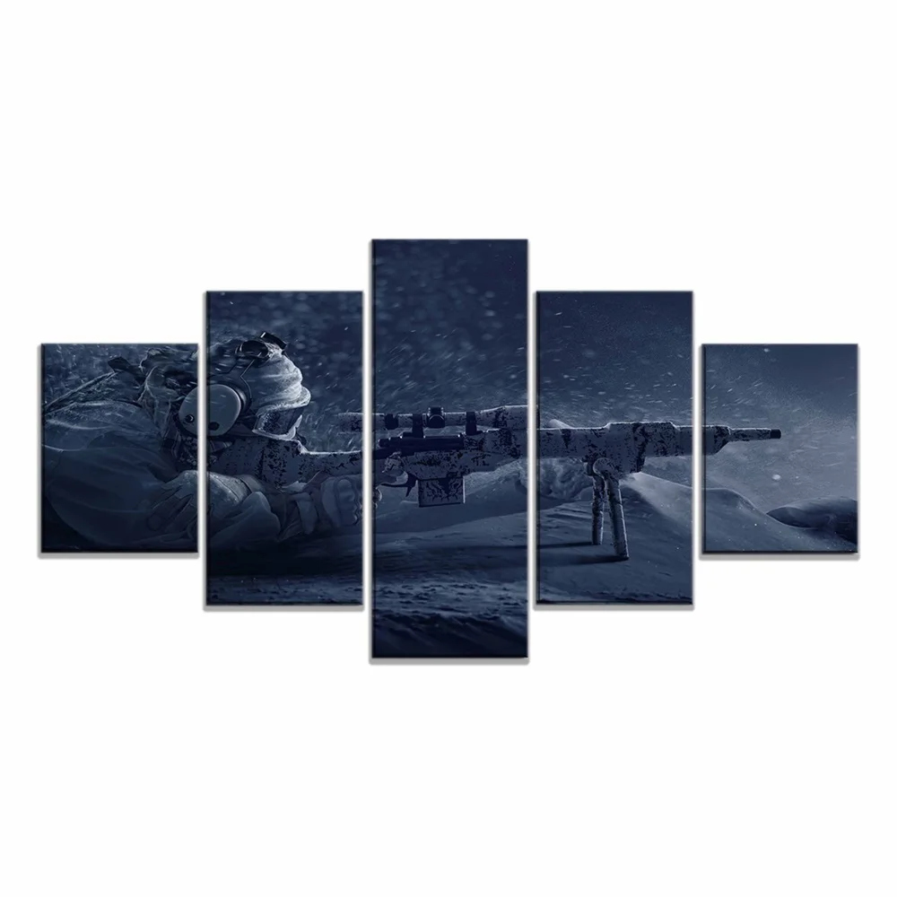 

Canvas Painting Print Picture Game Tom Clancy'S Rainbow Six Siege Sniper Modular Poster Wall Art Home Decoration For Living Room