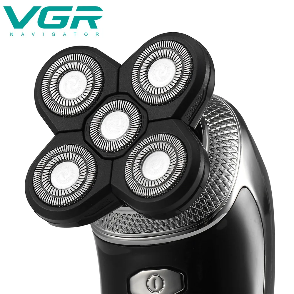 

VGR 330 электрическая бритва, многофункциональная перезаряжаемая пятиголовочная Бритва для всего тела, жидкокристаллический дисплей