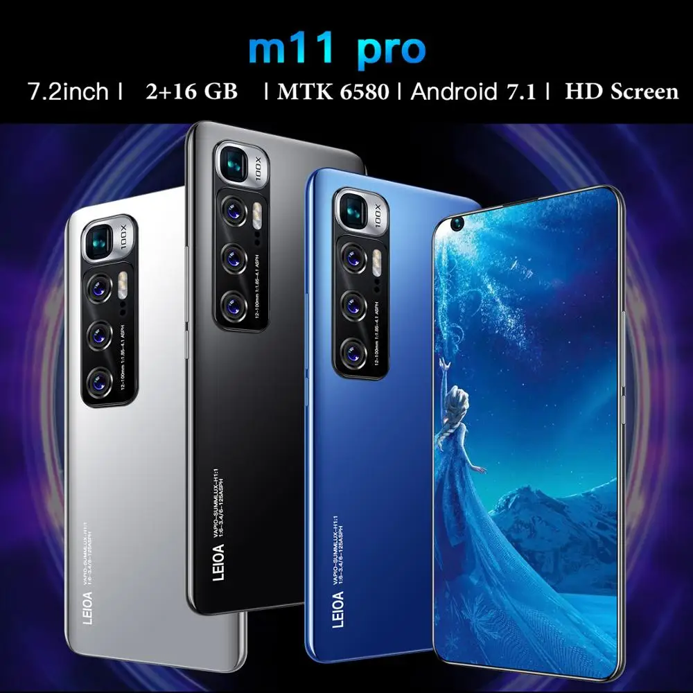 

7.2 Inch HD Full Screen Smart Phone 2GB RAM 16GB ROM CECTDIGI M11 Pro Smartphone Android 7.1 Unlocked Dual Sim 3G Mobile Phone