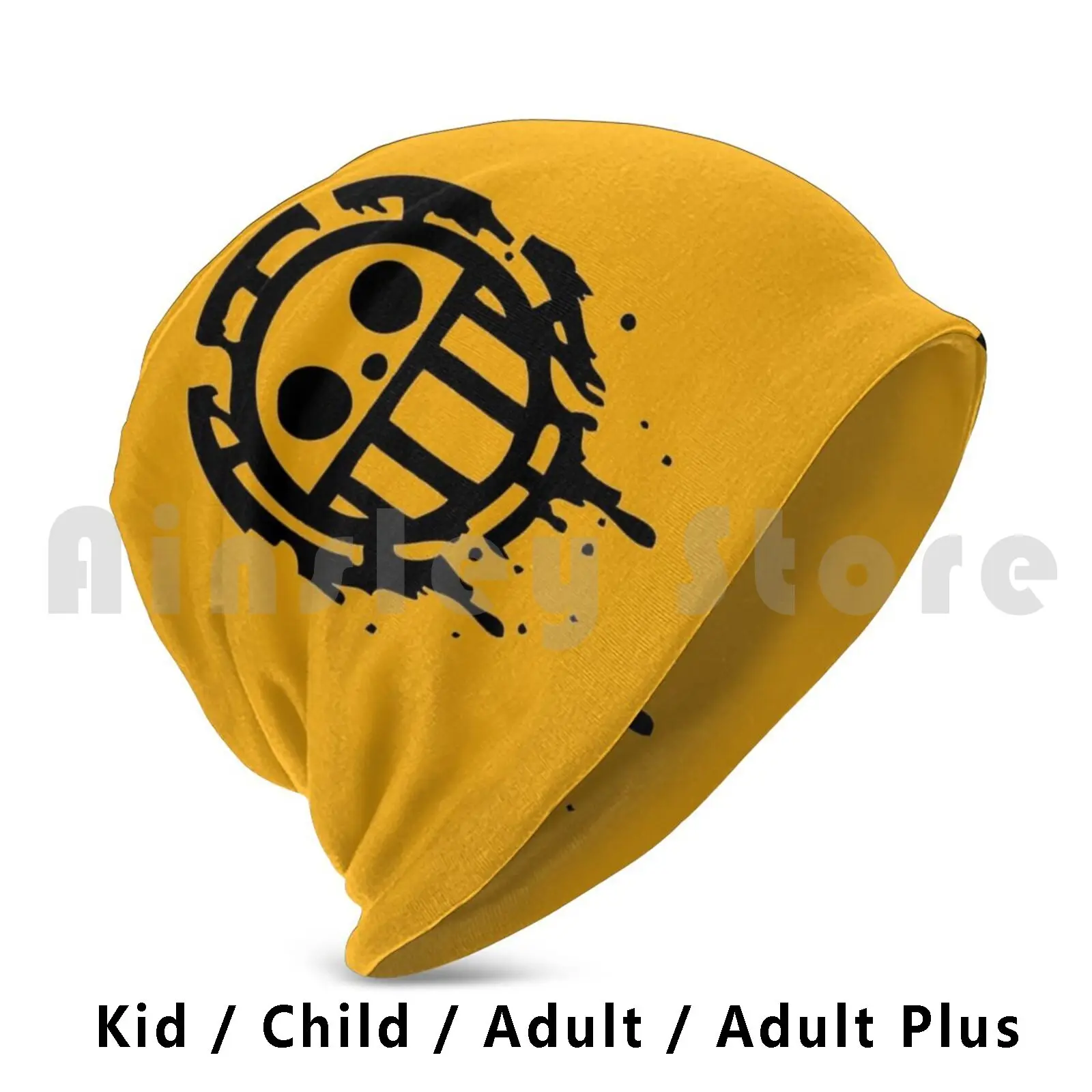 

Hearts Pirates Beanies Pullover Cap Comfortable Hearts Pirates Trafalgar Law Jolly Roger Manga Anime Logo