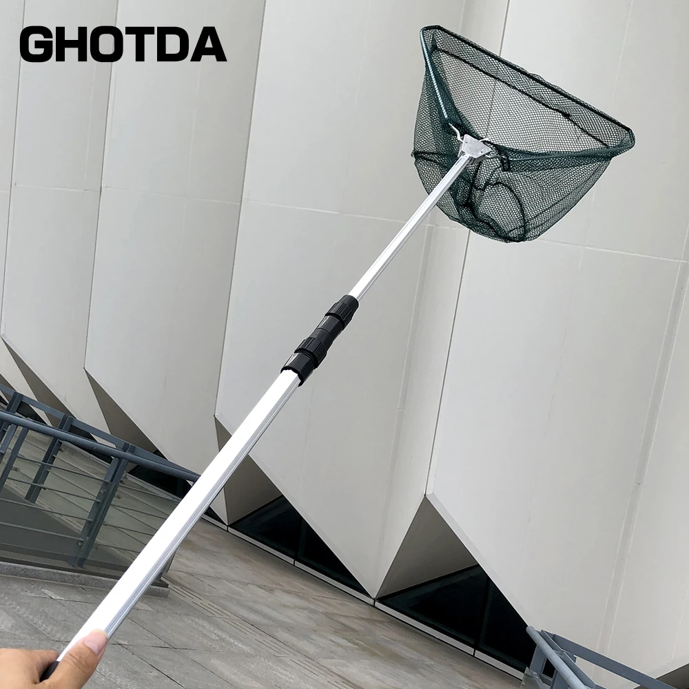 Складная рыболовная сеть GHOTDA 1 5 м 7 2 Выдвижная телескопическая удочка из
