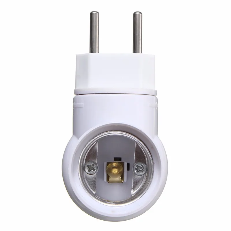Jiguoor Lamp Base E27 Adapter Converter Socket Holder For LED PIR Motion Sensor Light Bulb AC110-240V EU/US Plug | Лампы и освещение