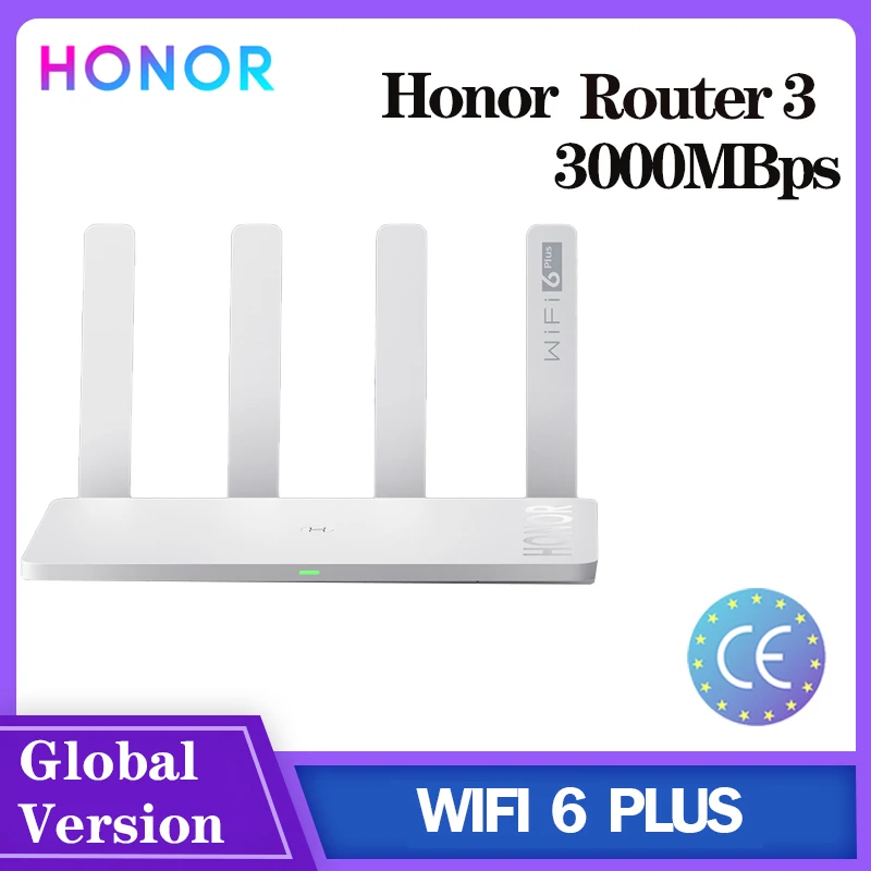 Wi-Fi-роутер HONOR Router 3 6 Plus двухъядерный 1 2 ГГц ЦП 3000 Мбит/с 4 ГГц/стандарт улучшенный