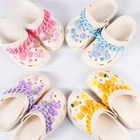 1 set solid crocs charms designer solid butterfly flower pineapple shoe charms fashion chain clog cute croc charms 2021 new
