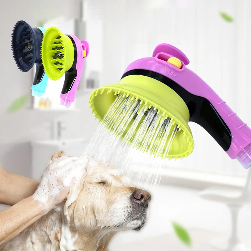 Portable Pet Bathing Tool Comfortable Massager Shower Dog Bath Sprayer Shampoo Pet Grooming Washing Bath Cleaner Dog Supplies