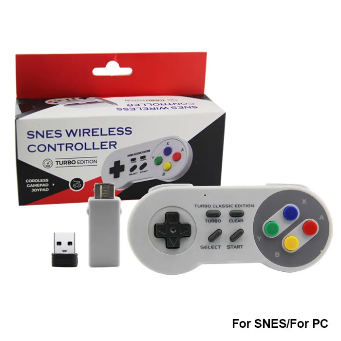 Беспроводной контроллер SNES 2 4G классический супер хост Мини-Игровой с поддержкой
