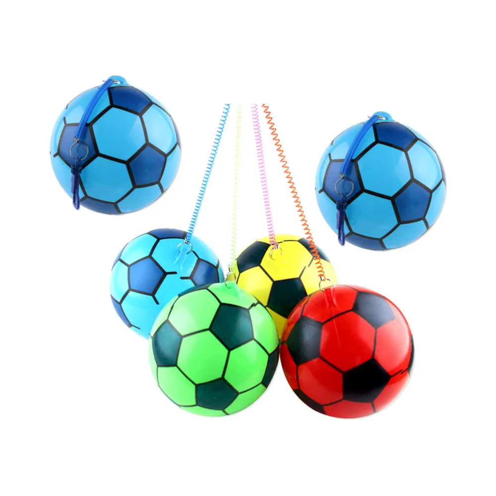 

6pcs Kids Outdoor Inflatable Toys Soccer Training Balls with Elastic Chain