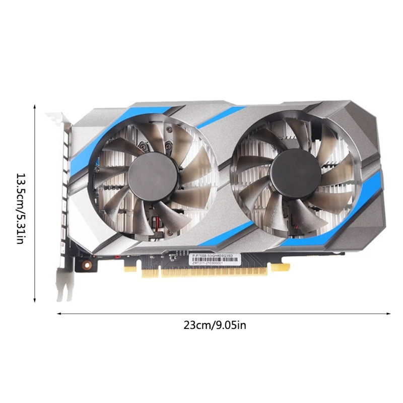 

Computer Graphic Card NVIDIA GTX 1050Ti 4GB GDDR5 128 Bit PCIE 2.0 HDMI-Compatible DVI-D Interface W/ Twin Cooling Fan
