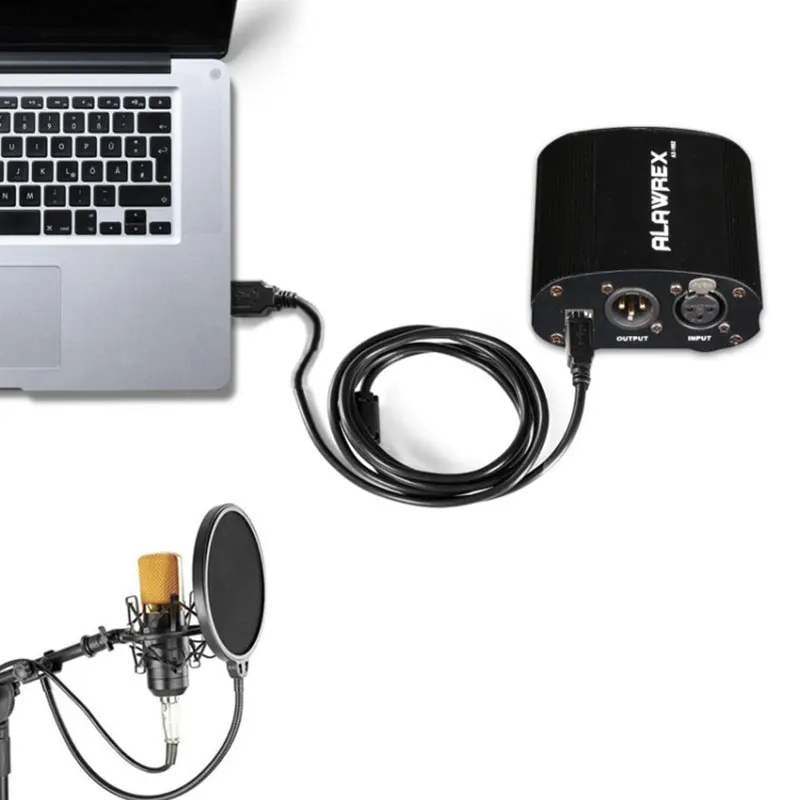 Профессиональный USB 1 канальный адаптер XLR аудио кабель для конденсаторный