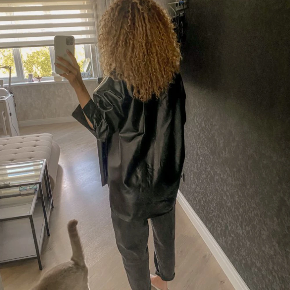 Искусственная кожа Женские туфли-лодочки больших размеров блузка рубашка