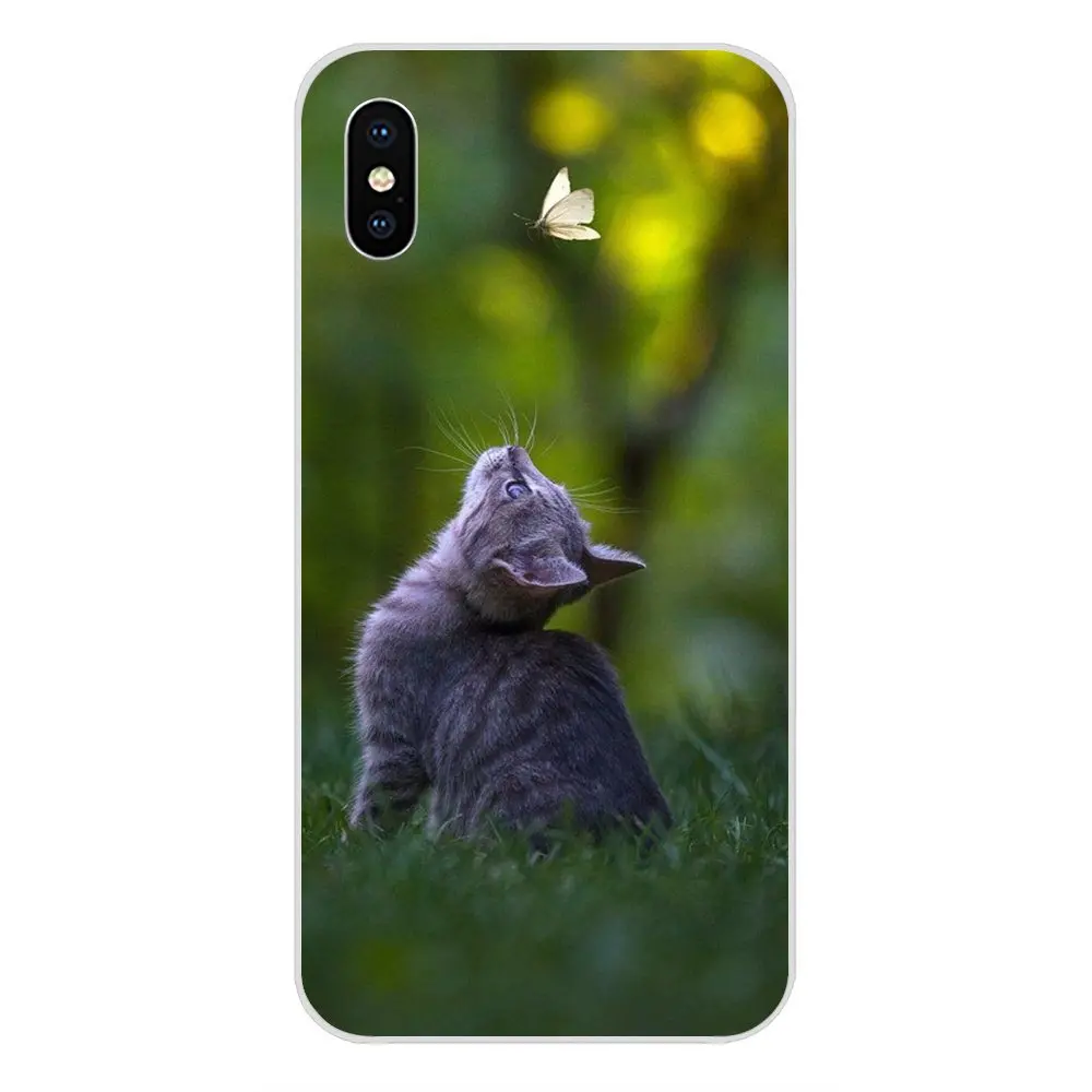 Butterfly Cat For Samsung Galaxy Note 5 8 9 S3 S4 S5 S6 S7 S8 S9 S10 5G mini Edge Plus Lite Personalized Print Phone Case | Мобильные