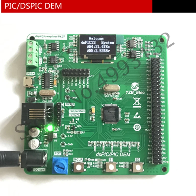 PIC24HJ128GP506A MCU CAN плата обучения мотору макетная оценочная плата|Детали и аксессуары