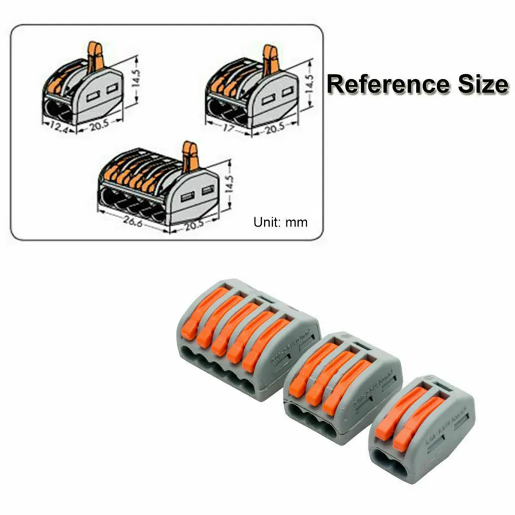 

20A Spring Pole Terminal Cable Wire Connector 600V Anti-touch Connection