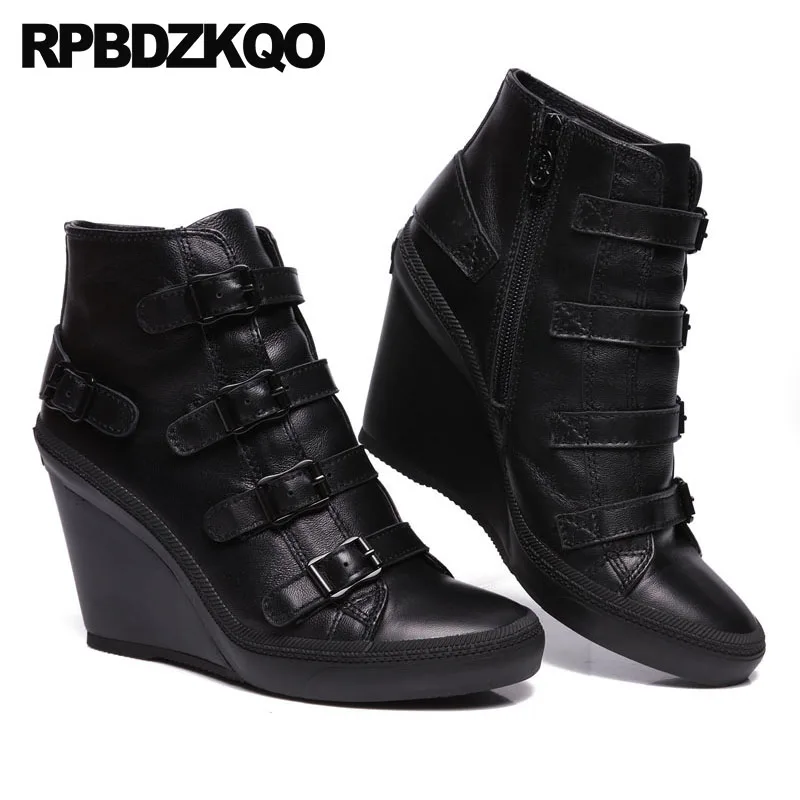 10 обувь ремни на каблуке больших размеров овчина Зимние сапоги женщин бренда