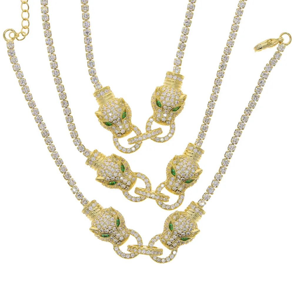 Женский Регулируемый браслет цепочка для тенниса золотого цвета с подвеской в