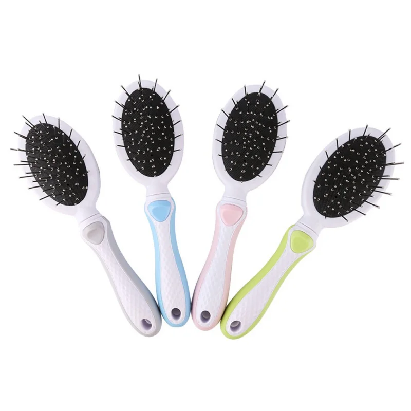 

Premium Pet Double Sided Pin Bristle Brush Stacked Pin Design To Remove Loose Hair Plus Stimulate The Skin big and small for cat