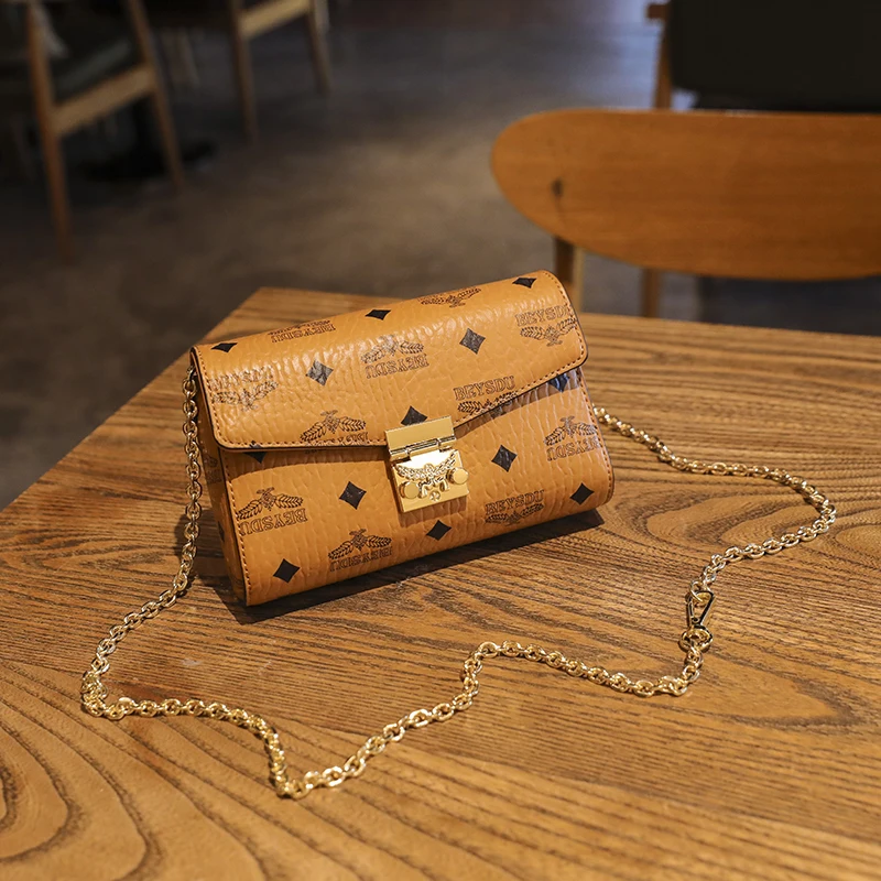 100% Genuine Leather Fashion Shoulder Bag Luxury Brand Designer Wallet Ladies Lipstick Bag Casual One-shoulder Messenger Bag Gg