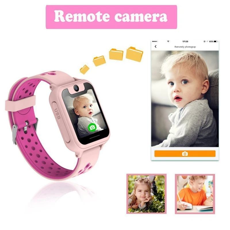 Новые Детские умные часы фунтов удаленного позиционирования SOS аварийный