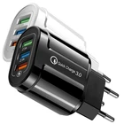 Быстрое зарядное устройство с 3 USB-портами, вилка стандарта США, ЕС, Великобритании, для iPhone 11, 12, iPad, Macbook, Xiaomi 11, QC4.0, QC3.0, PD, 48 Вт, адаптер для быстрой зарядки