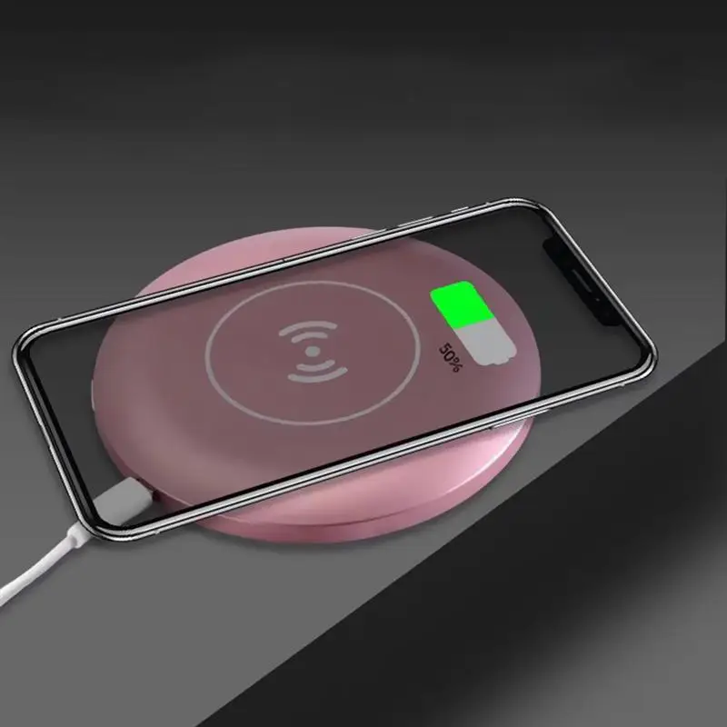 Многофункциональный портативный светодиодный косметическое зеркало с USB беспроводной зарядкой база для женщин косметическое зеркало Инструменты