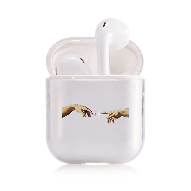 Чехол для телефона с абстрактным рисунком для Apple Airpods 2/1, чехол с милыми мультяшными персонажами, Жесткий Чехол для наушников Airpod, чехол для air pods - Цвет: I201774