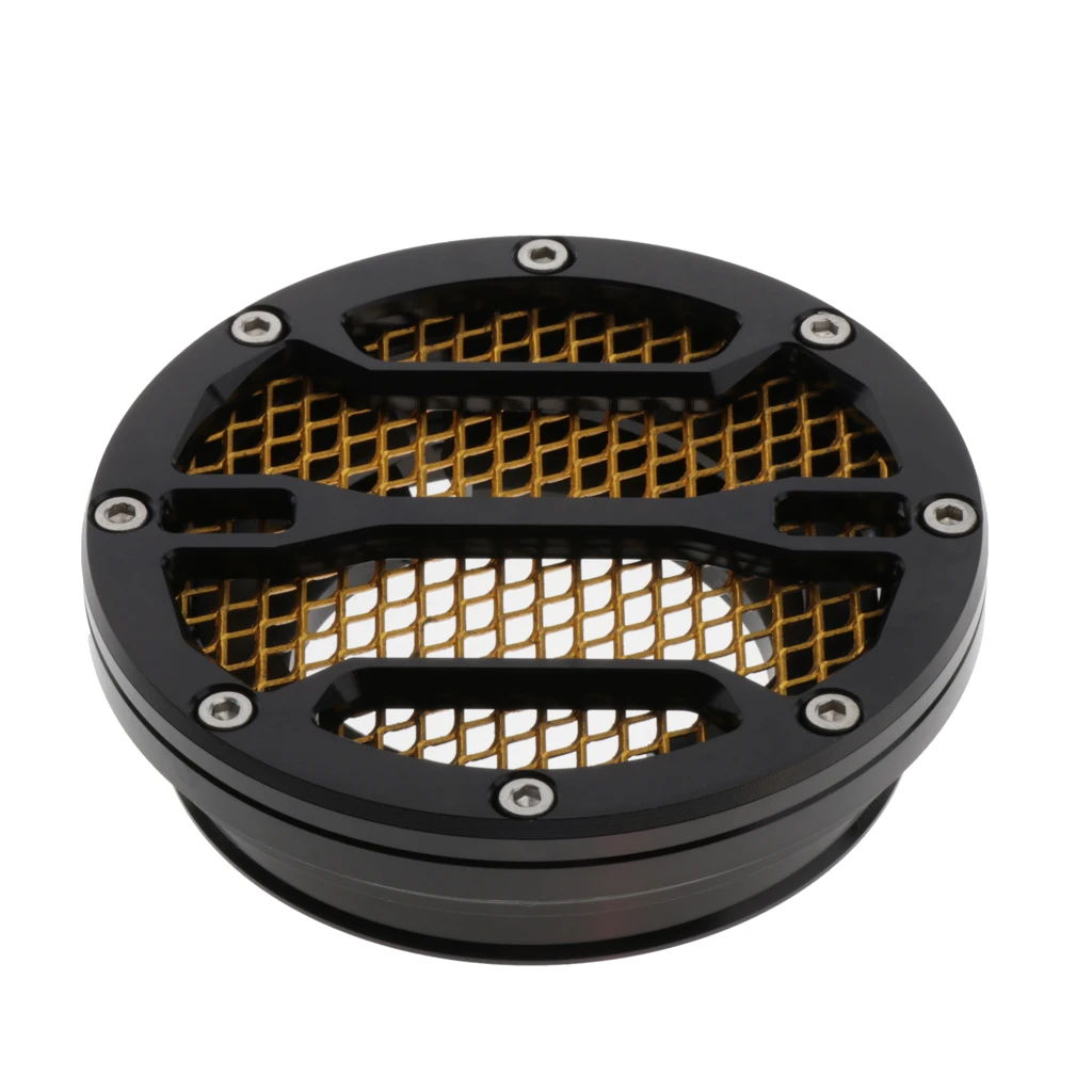 

Motorcycle Air Intake Filter Cover Bellmouth Protector for BMW R Nine T R9T 2014-2017 -Black&Gold