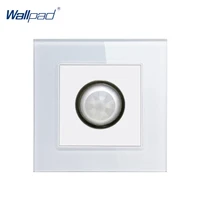 human sensor switch wallpad luxury crystal glass 110v 250v eu uk standard wall light stair corridor ir sensor move sensor switch
