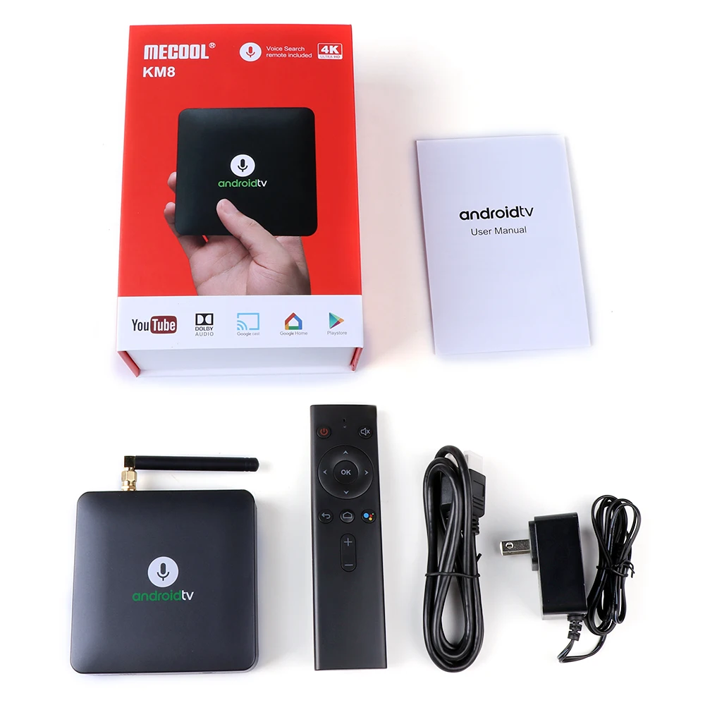 ТВ-приставка MECOOL KM8 A Android 9 0 сертифицированная Googld Amlogic S905X 2 + 16 ГБ DDR3 4 ГГц Wi-Fi Bluetooth |