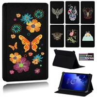 cartoon printing flip tablet case for alcatel 1t 7 10alcatel 3t 810alcatel a3 10 pu leather stand folio cover case pen