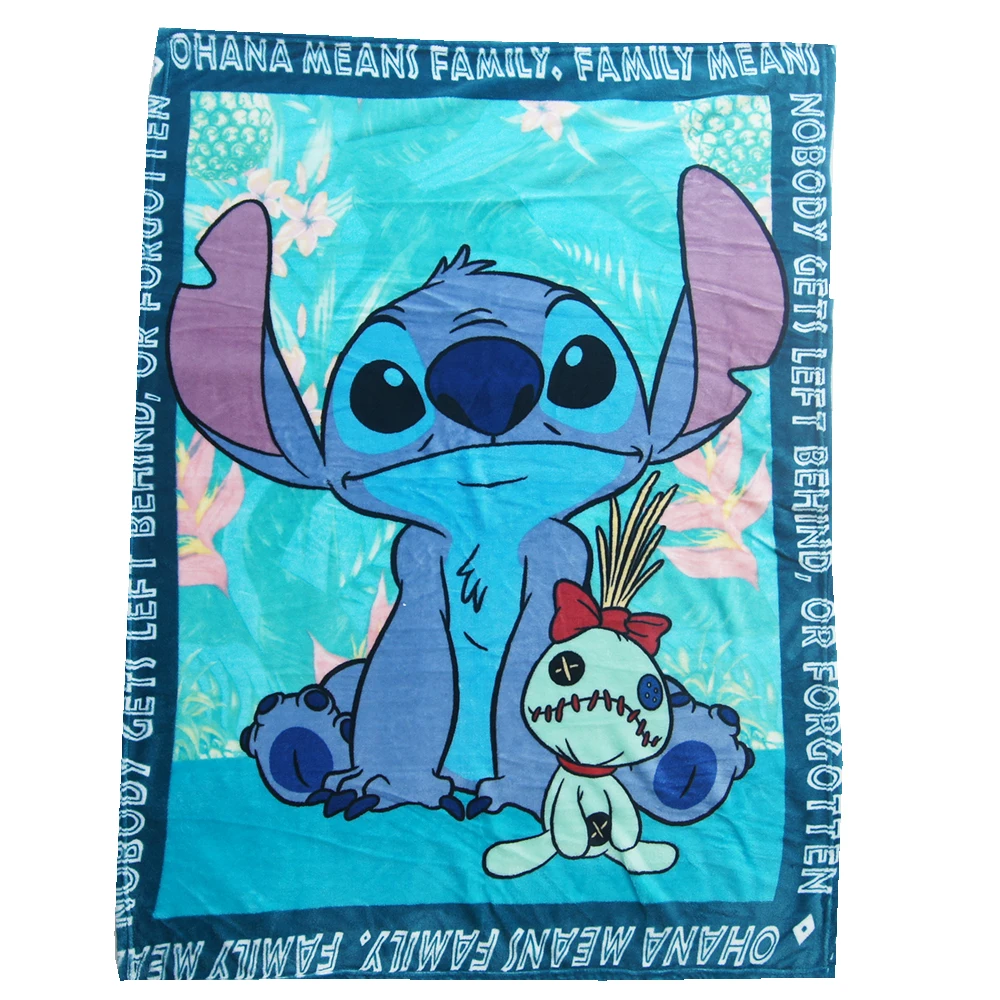Дисней Дети Домашний текстиль с изображением мультфильма одеяло &quotСтич&quot Мальчики коралловый флис бросок