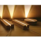 Основание для светильника из бука, светодиодный ночсветильник с питанием от USB, основание для настольной лампы, светильник льник для спальни, гостиной, украшение