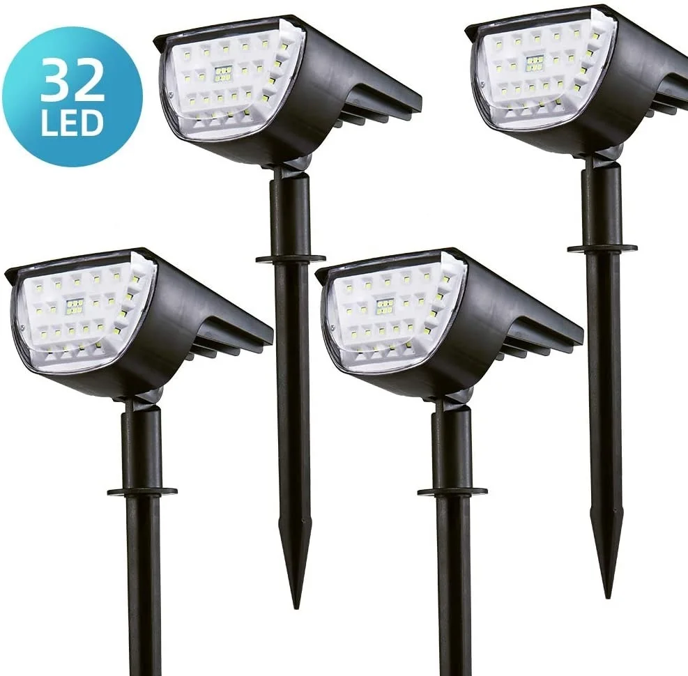 32 светодиодсветодиодный солнечные Ландшафтные прожекторы наружные IP65