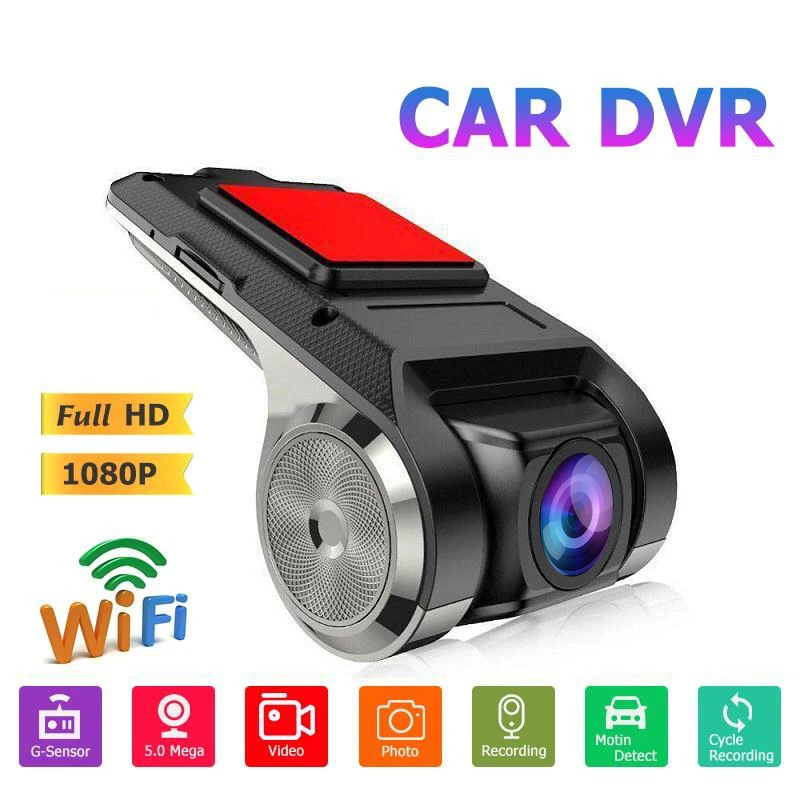 

1080P HD Car DVR Video Recorder Wifi Android USB Hidden Night Vision Car Camera 170 Wide Angle Dash Cam G-Sensor Drive Dashcam