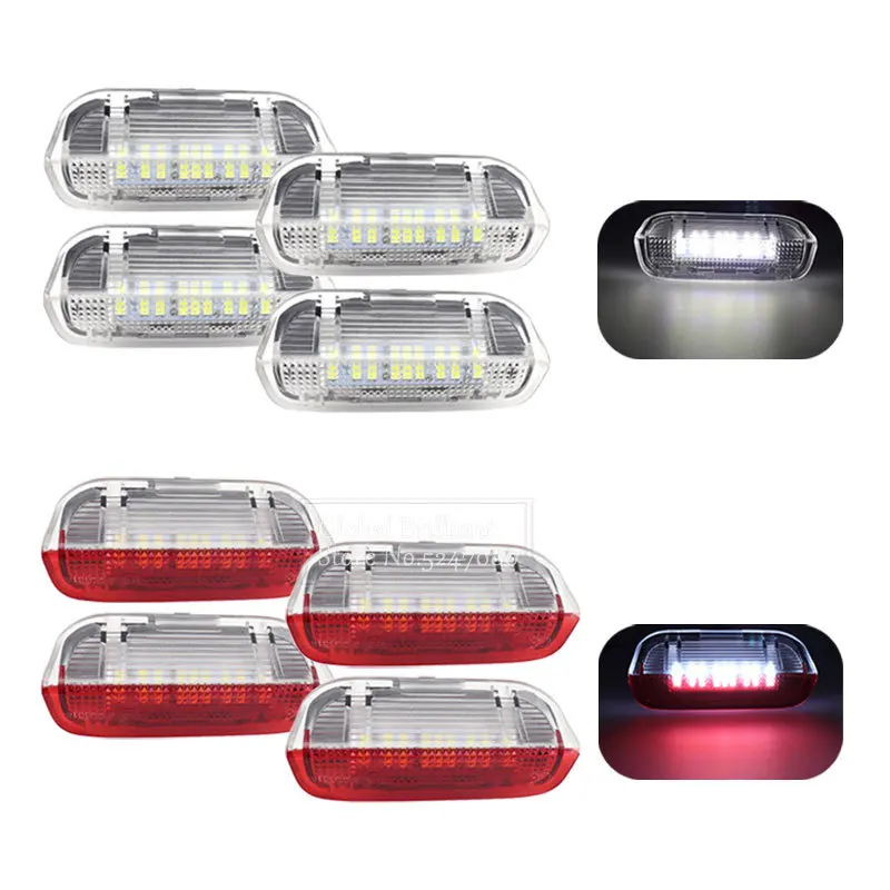 

2x/4x Car Door Warning Lights Welcome Projector Lamps For VW Passat B6 B7 CC Golf 6 7 Jetta MK5 MK6 Tiguan Scirocco Superb EOS