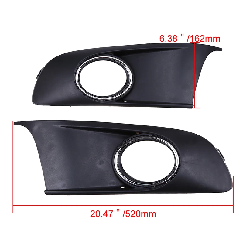 Posbay черный противотуманный светильник крышка решетка для VW Touran 2011 2012 2013 2014 2015