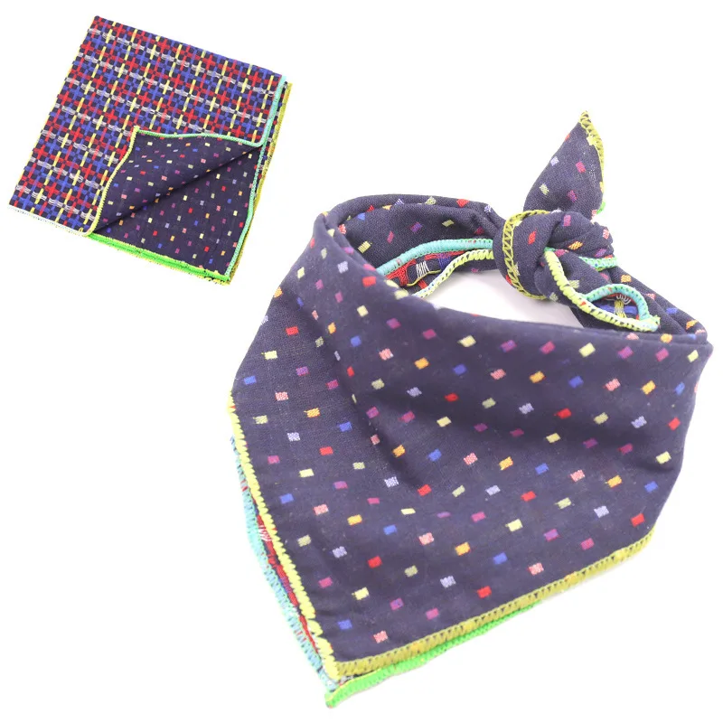 

12 Pc New Classic Plaid Pet Dog Triangular Bandage Double Layer Dog Grooming Towel Collar Scarf Adjustable Dog Collar Bandana