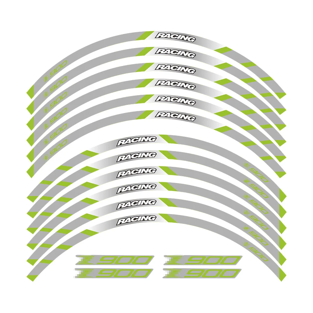 Наклейка на передние и задние колеса мотоцикла внешний обод Светоотражающая