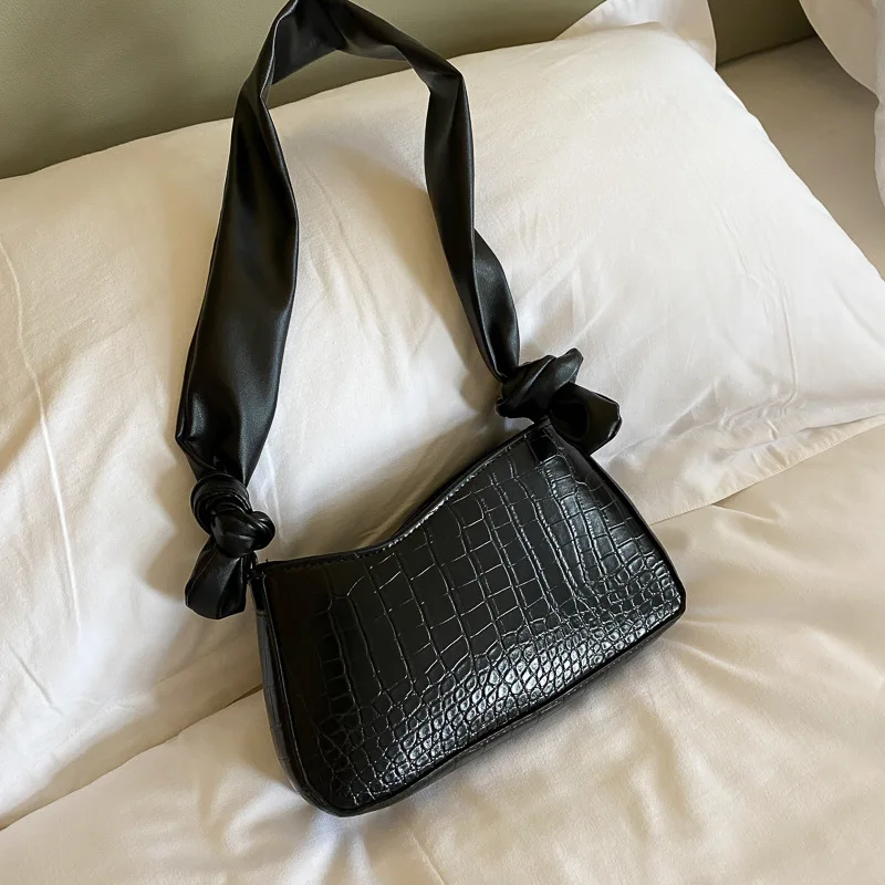 

Crocodile Pattern PU Leather Crossbody Bags For Women 2020 Spring Fashion Female Shoulder Handbags Lady Travel Totes