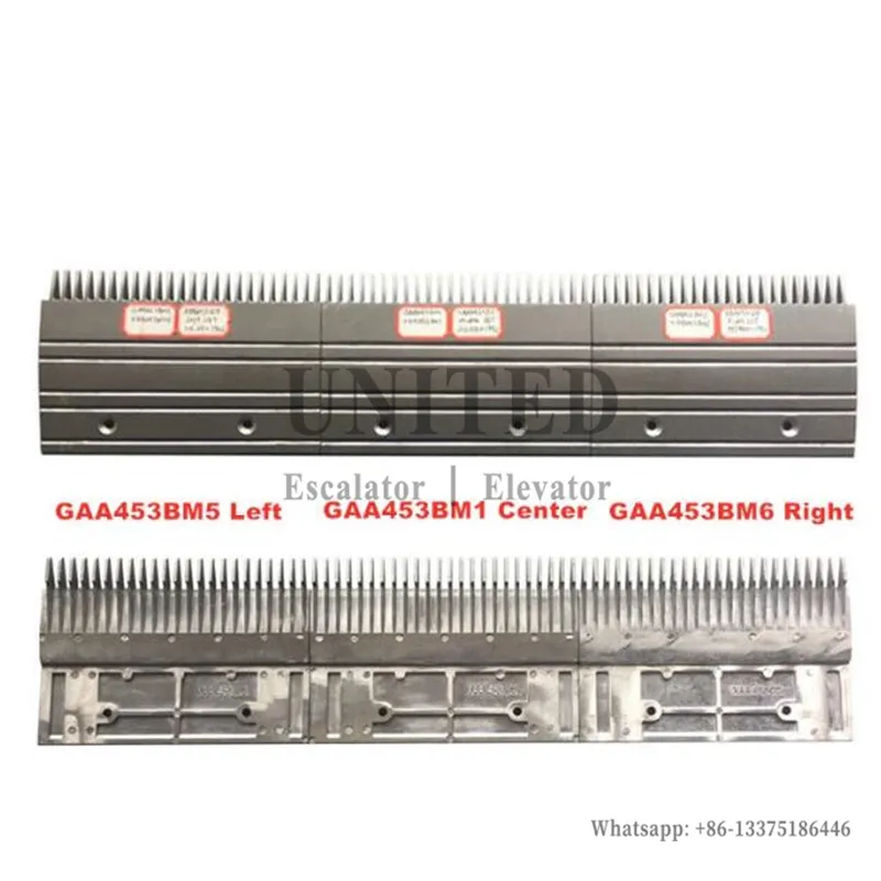 Алюминиевая ступенчатая вставка для эскалатора расческа 506NCE GAA453BM XAA453CD XAA453BM -