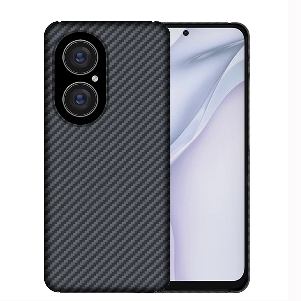 

Чехлы из чистого углеродного волокна для Huawei P50 Pro, Оригинальный чехол из арамидного волокна, Ультратонкий противоударный чехол
