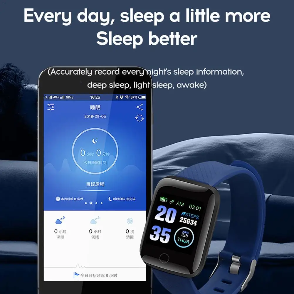 New Smart Watch Health Monitor Pedometer Men Women Heart Rate Blood Pressure Sport Fitness Watches Kid For Android IOS