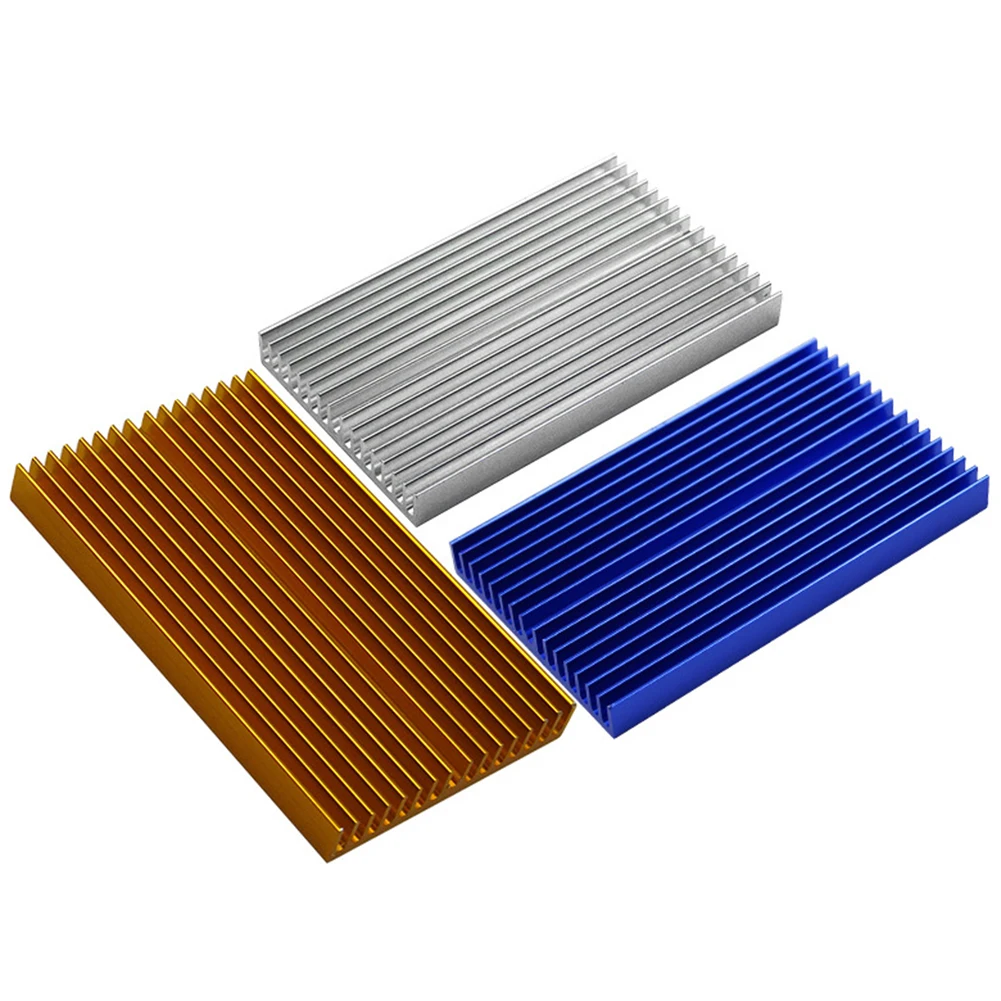 

100*60*10mm Aluminium Cooling Heat Spreader Chip PCB Heat Spreader For Power Transistor PC Computer LED PCB Oxidized Non-Oxidize